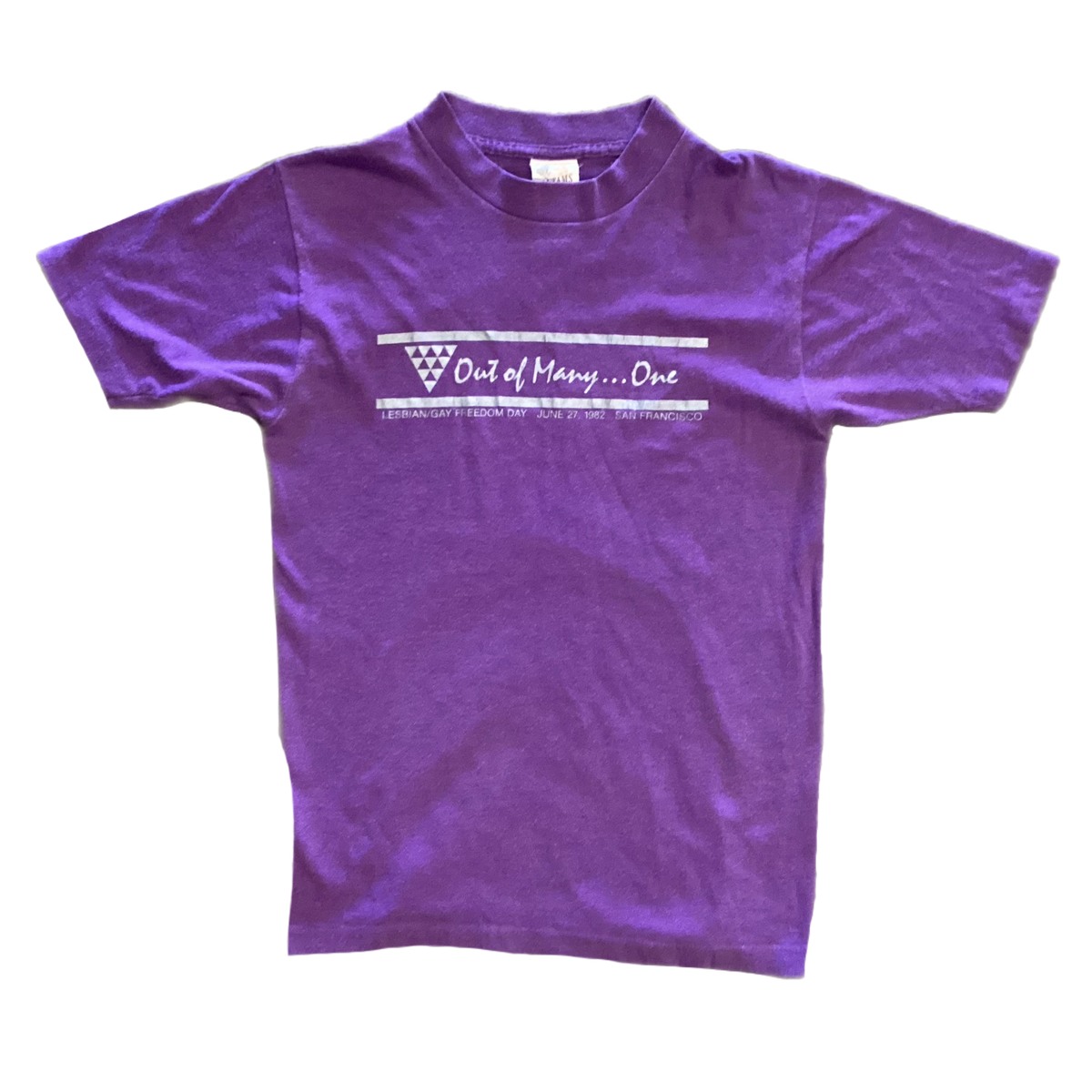 Vintage Lesbian/Gay Freedom Day &quot;Out Of Many&quot; &#39;82 T-Shirt