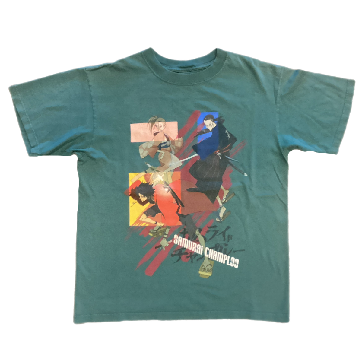Vintage Samurai Champloo &quot;Teal&quot; Y2K T-Shirt