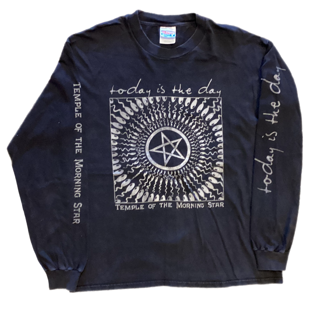 Vintage Today Is The Day &quot;Temple Of The Morning Star&quot; Long Sleeve Shirt