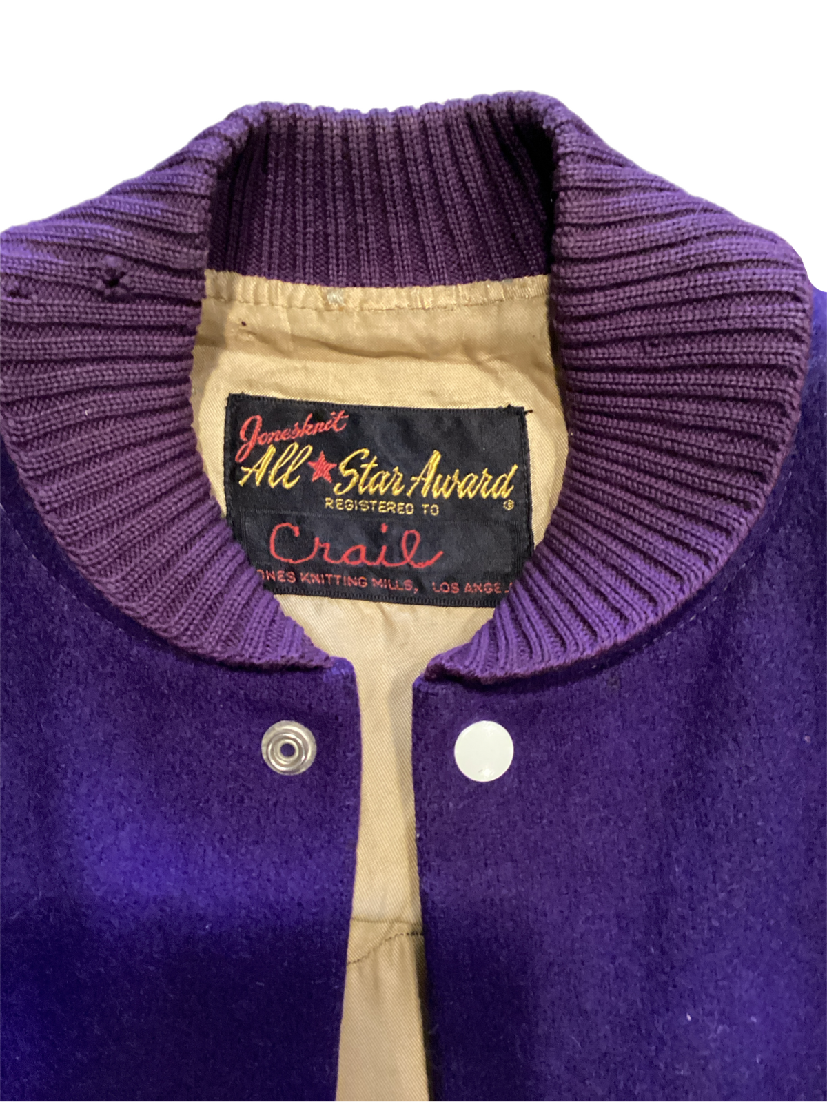 Vintage Jonesknit "Cobras S.G.V." Varsity Car Club Jacket