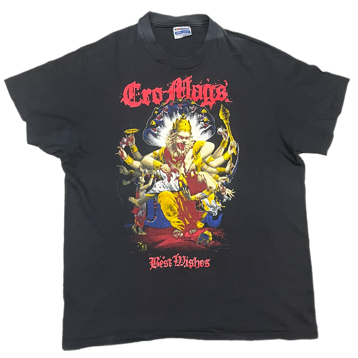 Vintage Cro-Mags &quot;Down But Not Out&quot; &#39;89 Tour T-Shirt