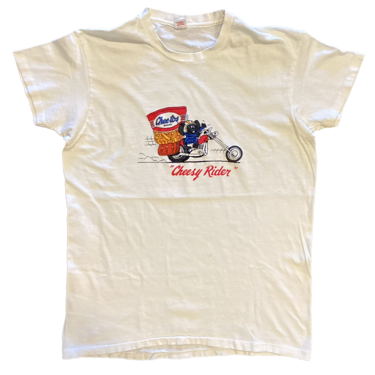 Vintage Cheetos &quot;Cheesy Rider&quot; Promotional T-Shirt