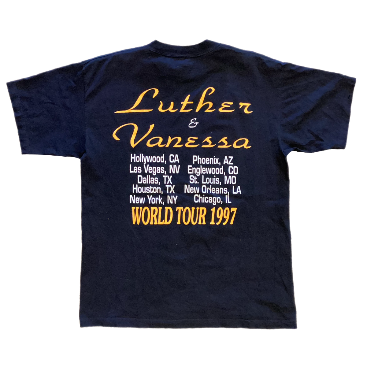 Vintage Luther Vandross &amp; Vanessa Williams &quot;World Tour &#39;97&quot; T-Shirt