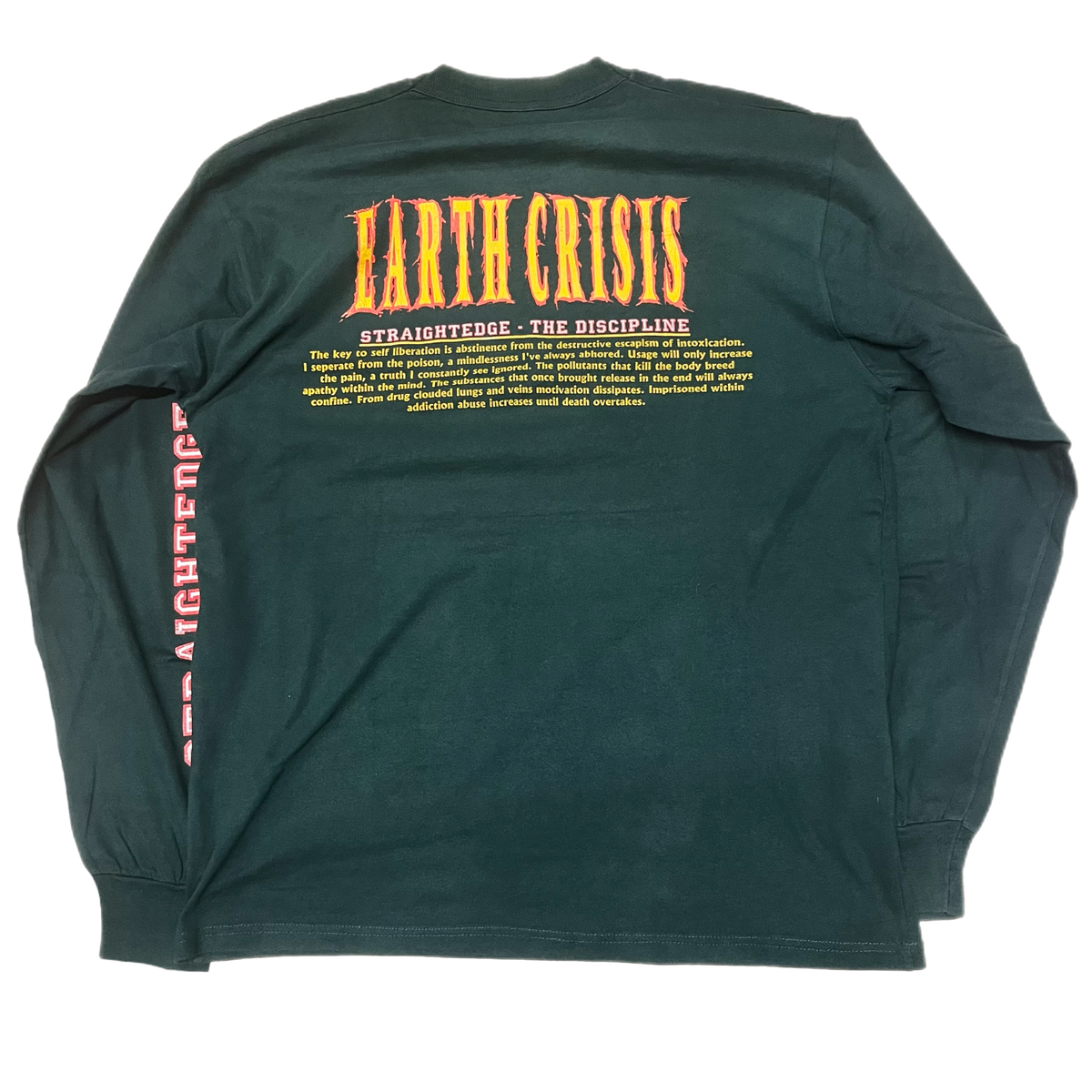 Vintage Earth Crisis &quot;Victory Records&quot; The Discipline Long Sleeve Shirt