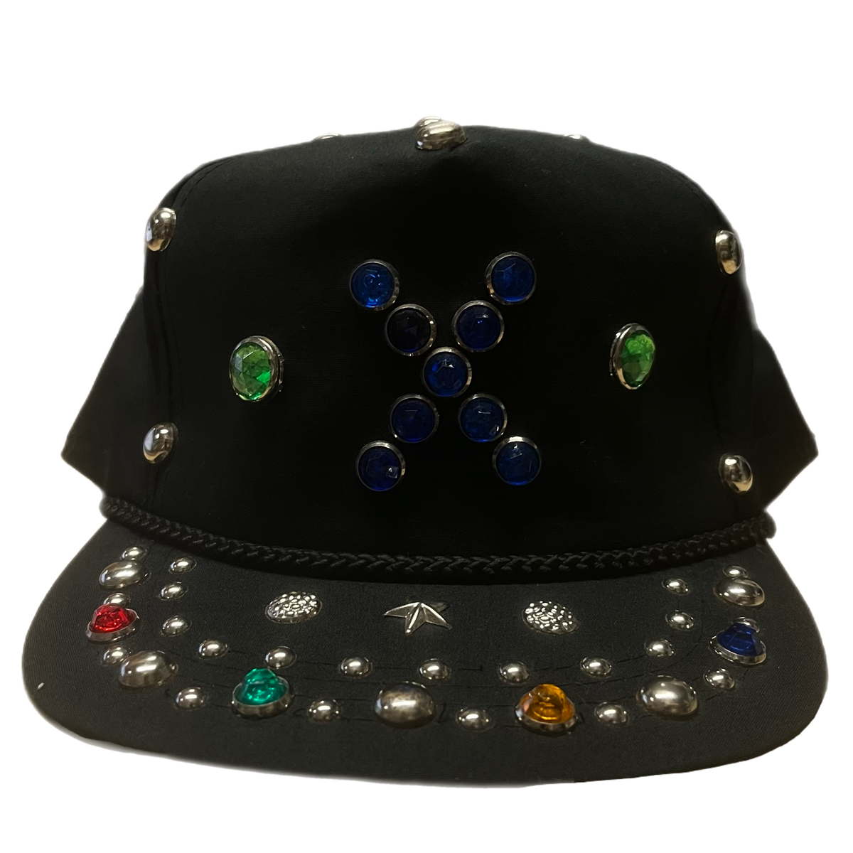 Vintage Studded &quot;X&quot; Snapback Hat