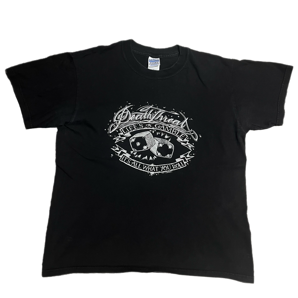 Vintage Death Threat &quot;Life&#39;s A Gamble&quot; T-Shirt