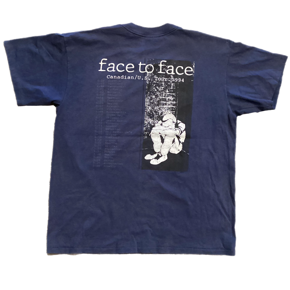 Vintage Face To Face "US/Canadian" Tour '94 T-Shirt