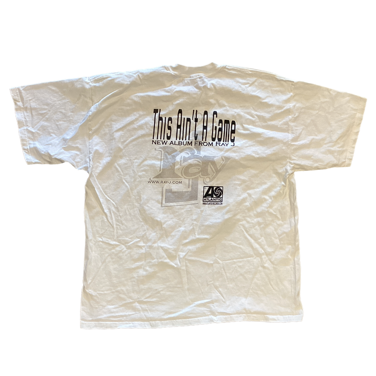 Vintage Ray J "This Aint A Game" Atlantic Records Promotional T-Shirt - jointcustodydc