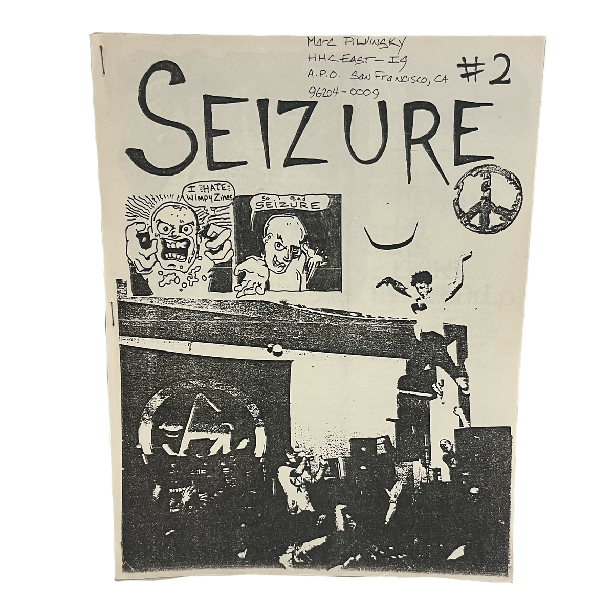 Vintage Seizure &quot;Issue #2&quot; Metal Fanzine + Letter