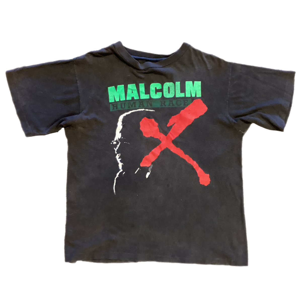 Vintage Malcolm X &quot;Human Race&quot; T-Shirt