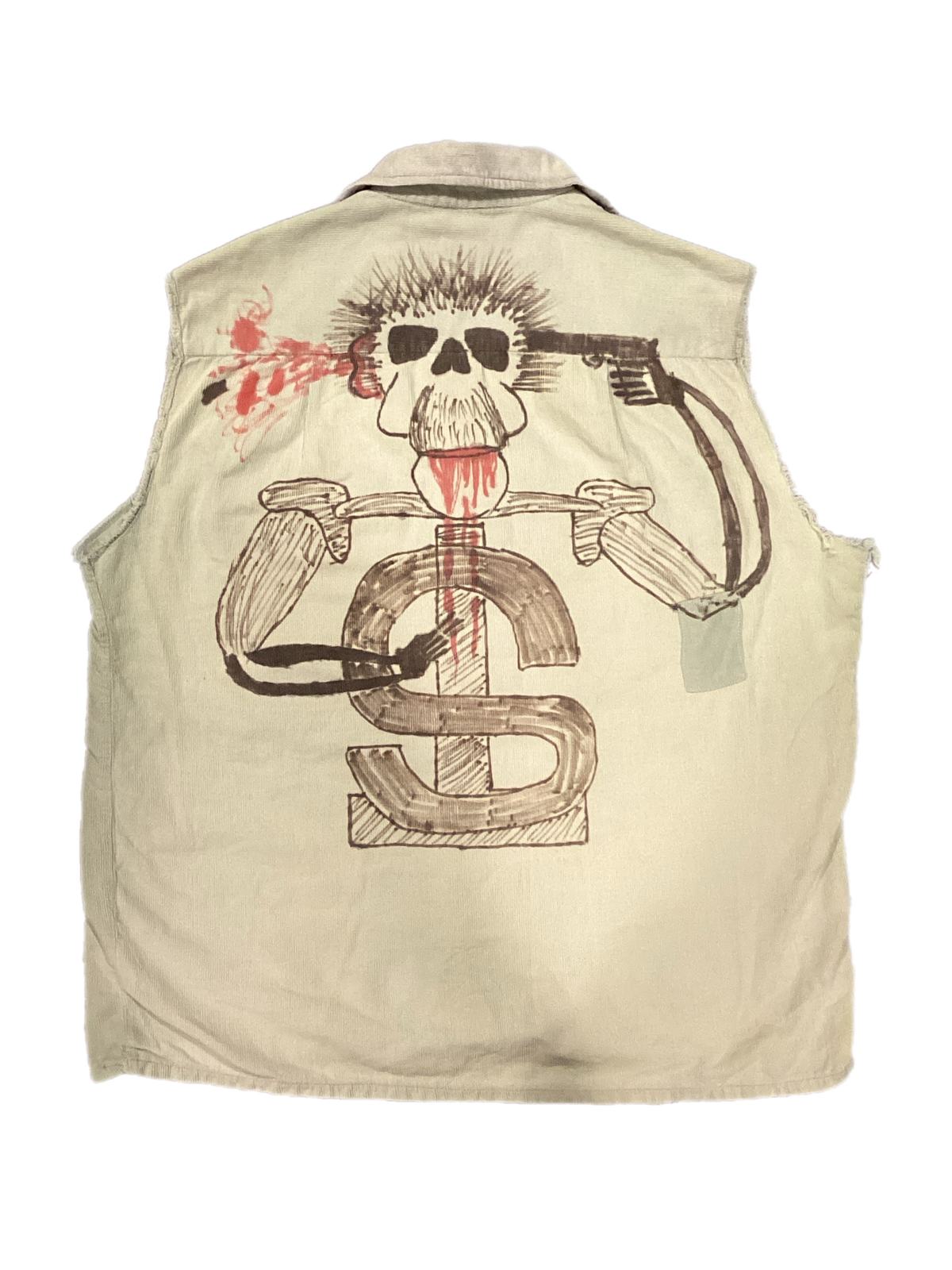 Vintage Suicidal Tendencies "Fan Art" Cut-Off Shirt