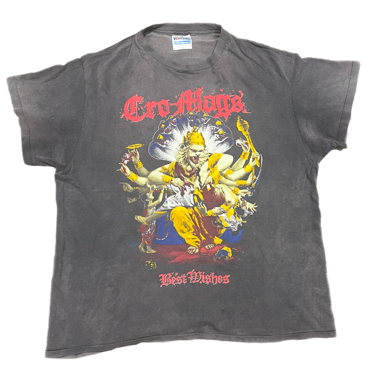 Vintage Cro-Mags &quot;Down But Not Out&quot; &#39;89 Tour T-Shirt