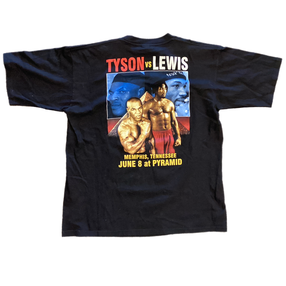 Vintage Lennox Lewis Vs. Mike Tyson "Rumble On The River" T-Shirt - jointcustodydc