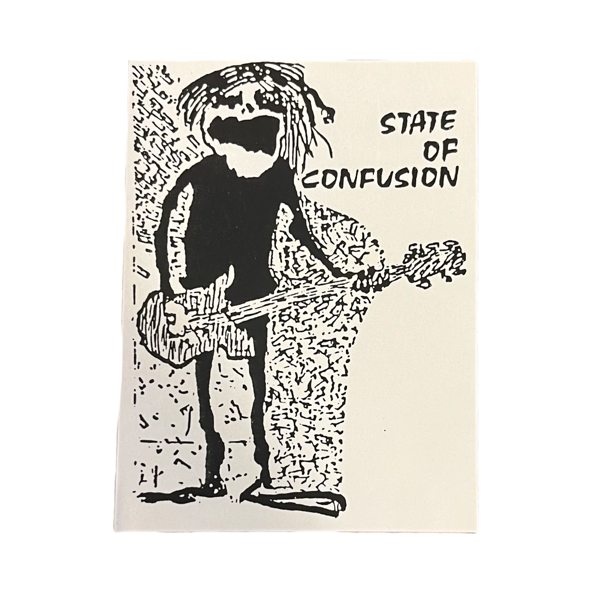 Vintage State Of Confusion &quot;Guitar&quot; Boise/Idaho Mactac Sticker