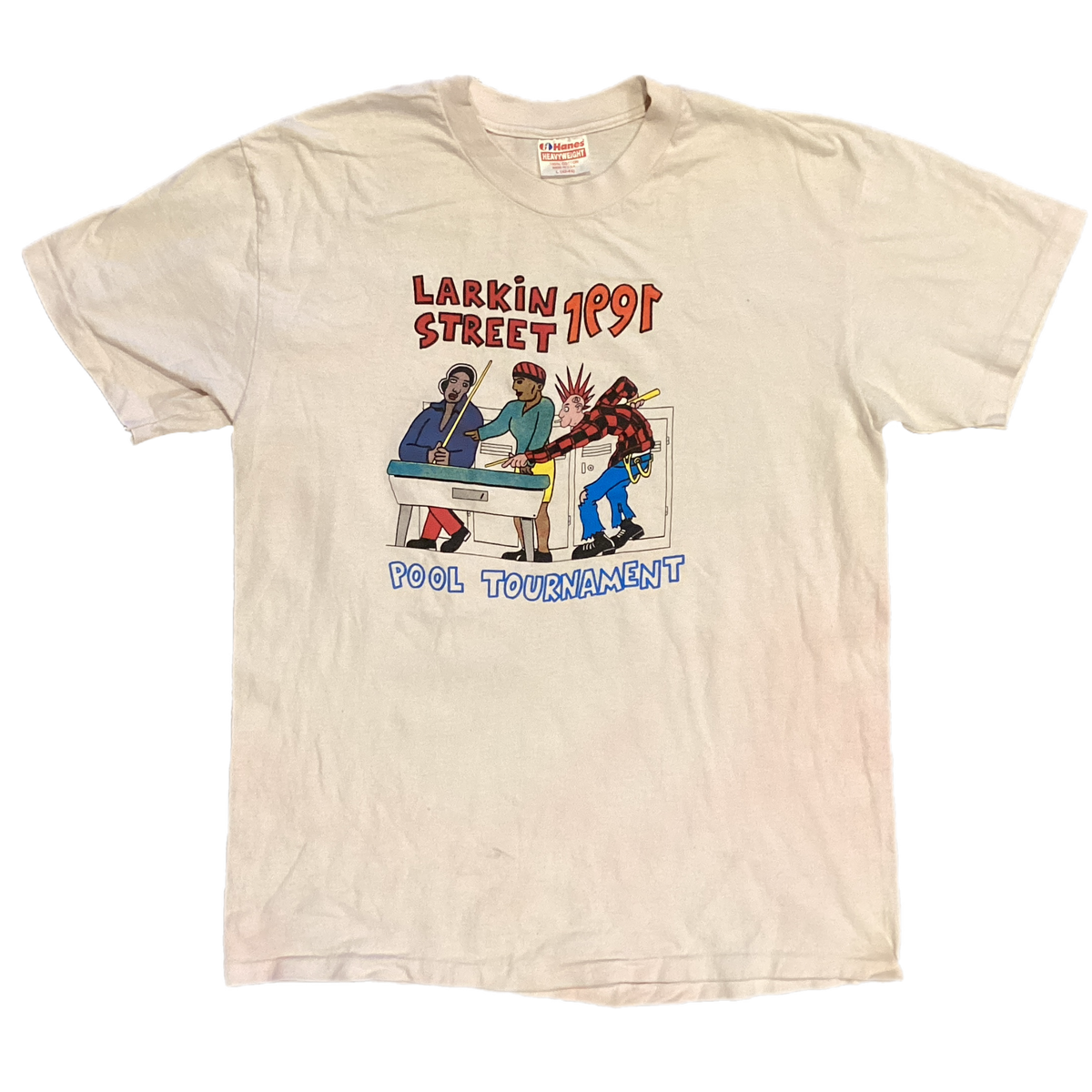 Vintage Larkin Street Pool Tournament '91 T-Shirt
