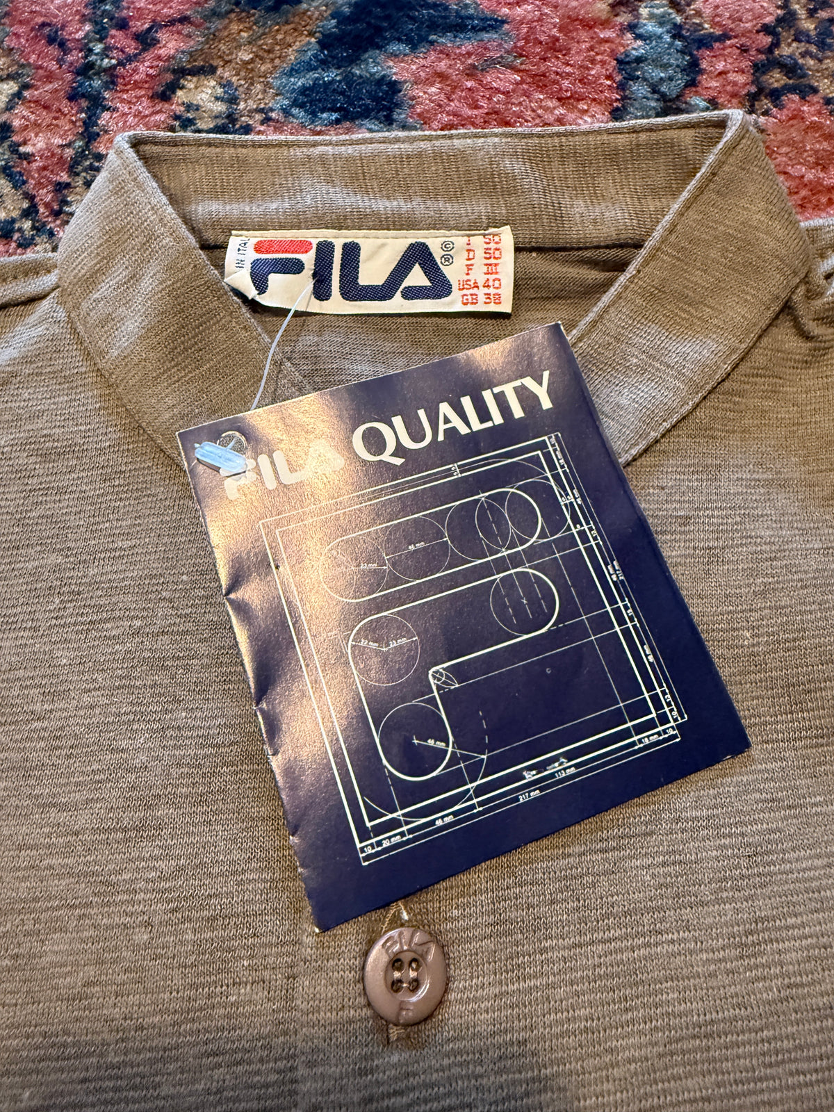 Vintage Fila “Made In Italy” Button Up Shirt