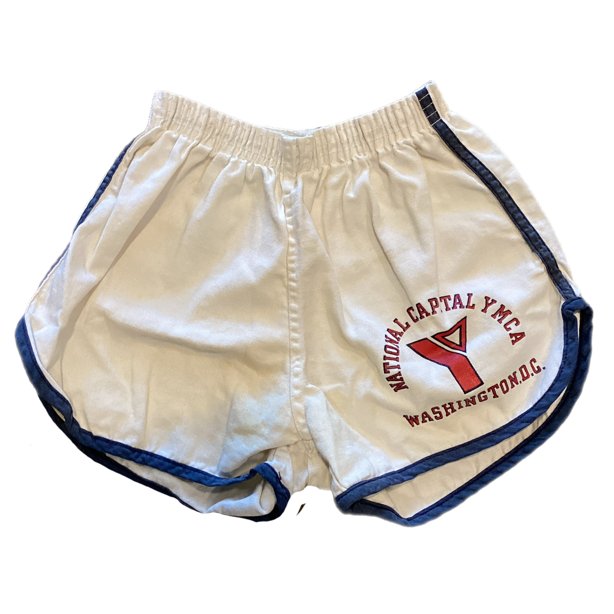 Vintage Washington D.C. "National Capital YMCA" Champion Blue Bar Shorts