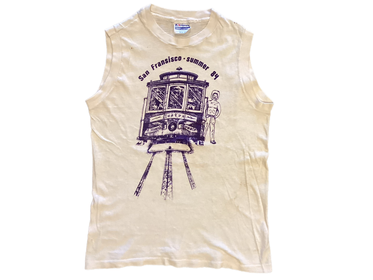 Vintage San Francisco &quot;Castro&quot; Summer &#39;84 Sleeveless Shirt
