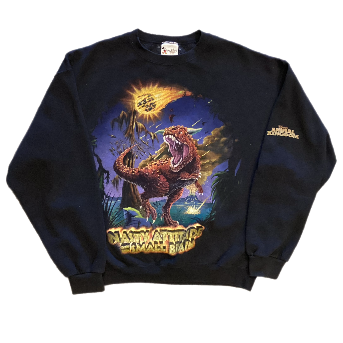 Vintage Disney Animal Kingdom &quot;Countdown To Extinction&quot; Crewneck Sweatshirt
