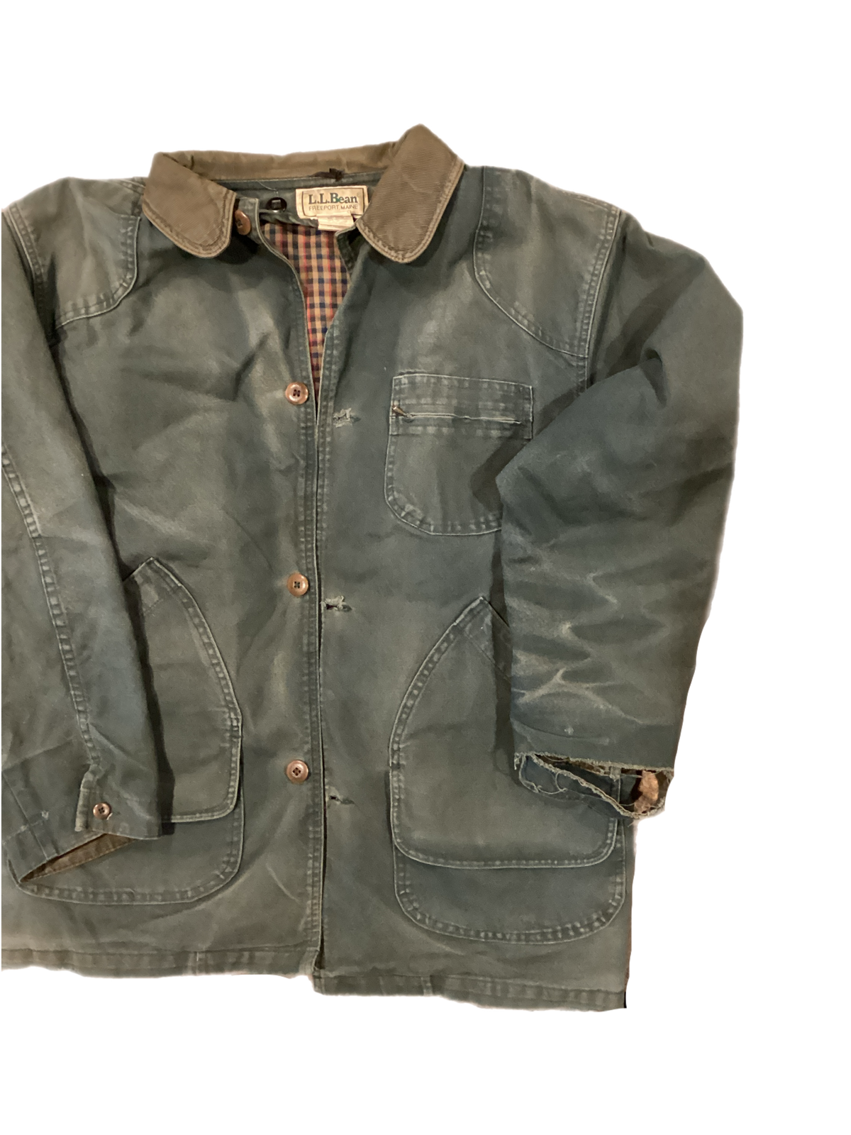 Vintage L.L. Bean "Flannel Lined" Barn Jacket