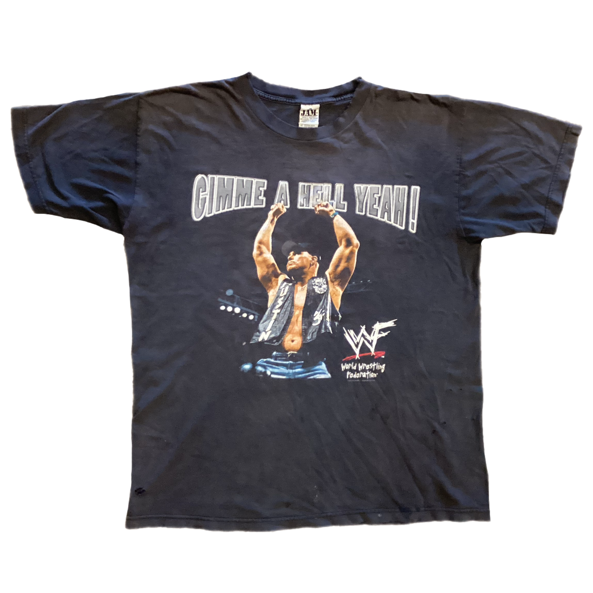 Vintage Stone Cold Steve Austin &quot;Hell Yeah&quot; WWF T-Shirt