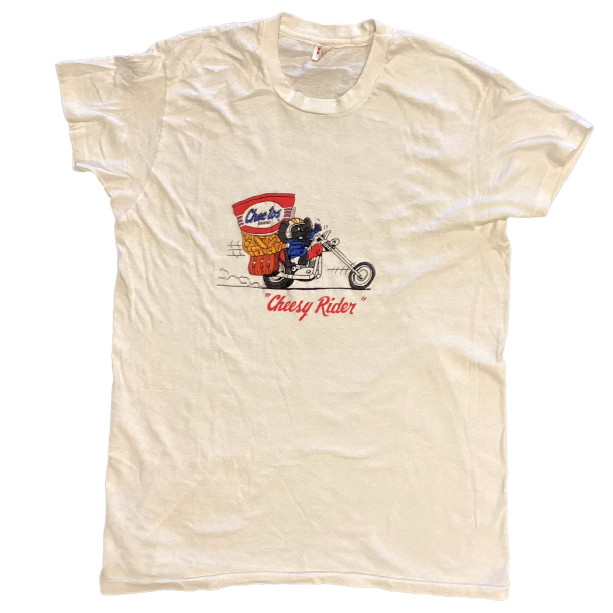 Vintage Cheetos &quot;Cheesy Rider&quot; Promotional T-Shirt