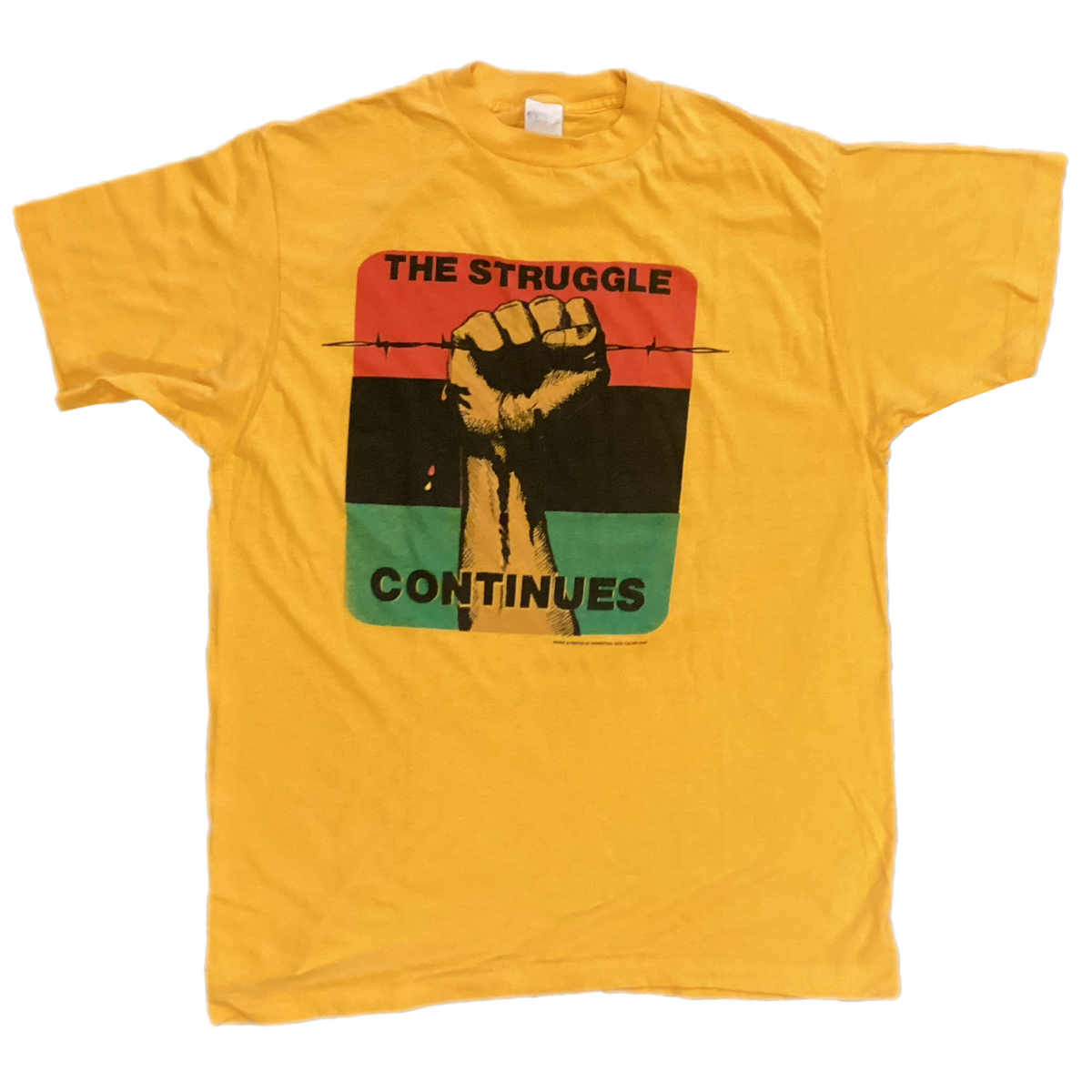Vintage The Struggle Continues &quot;Conceptual Arts&quot; T-Shirt