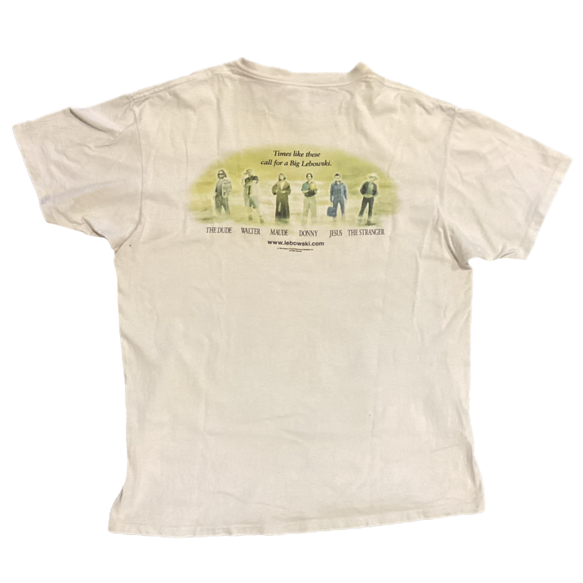 Vintage The Big Lebowski "Times Like These.." Polygram Promotional T-Shirt - jointcustodydc