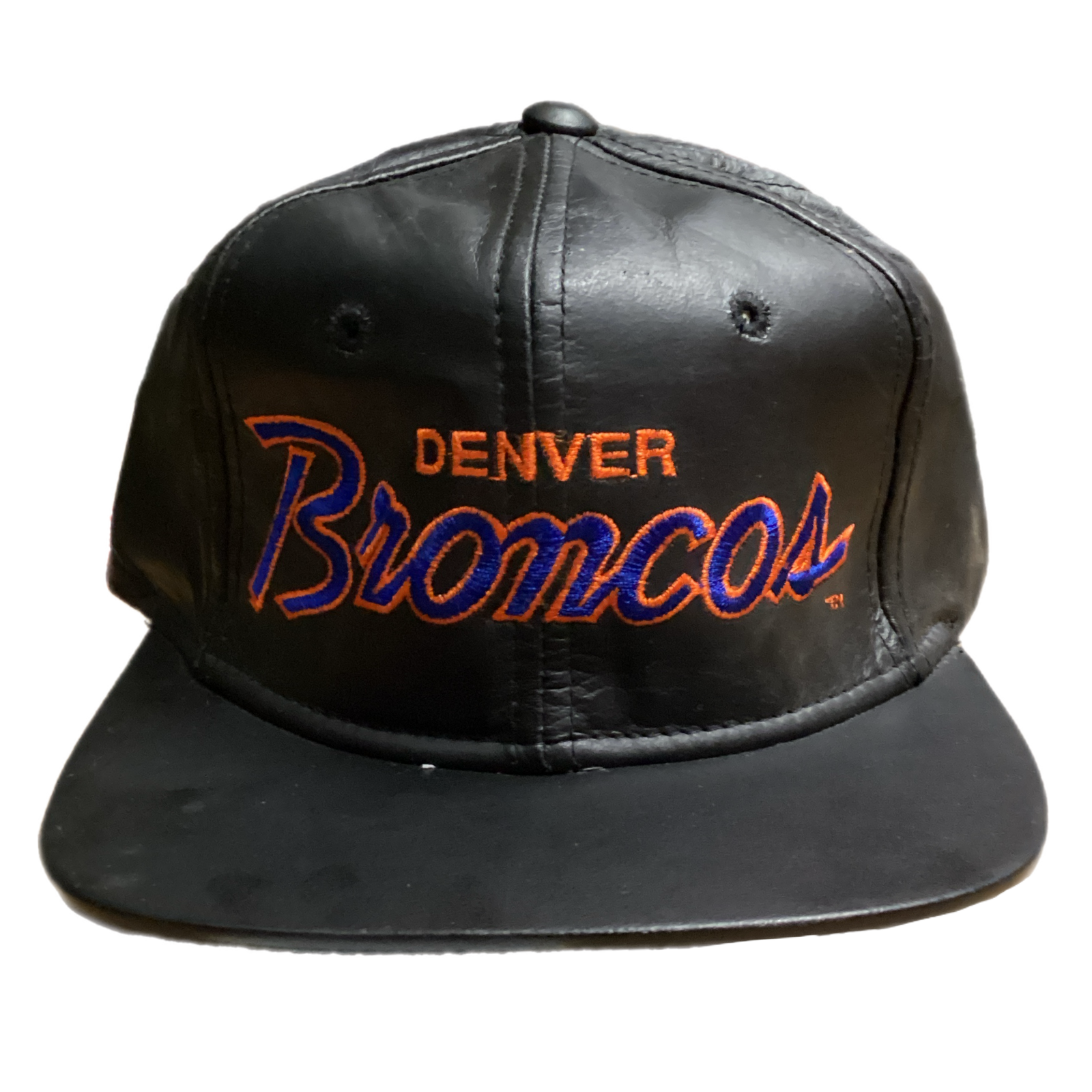 Vintage Denver Bronces "Sports Specialties" Leather Strapback Hat - jointcustodydc