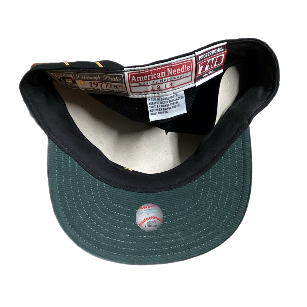 Vintage Pittsburgh Pirates "American Needle" 7 1/8 Pillbox Cooperstown USA Hat - jointcustodydc