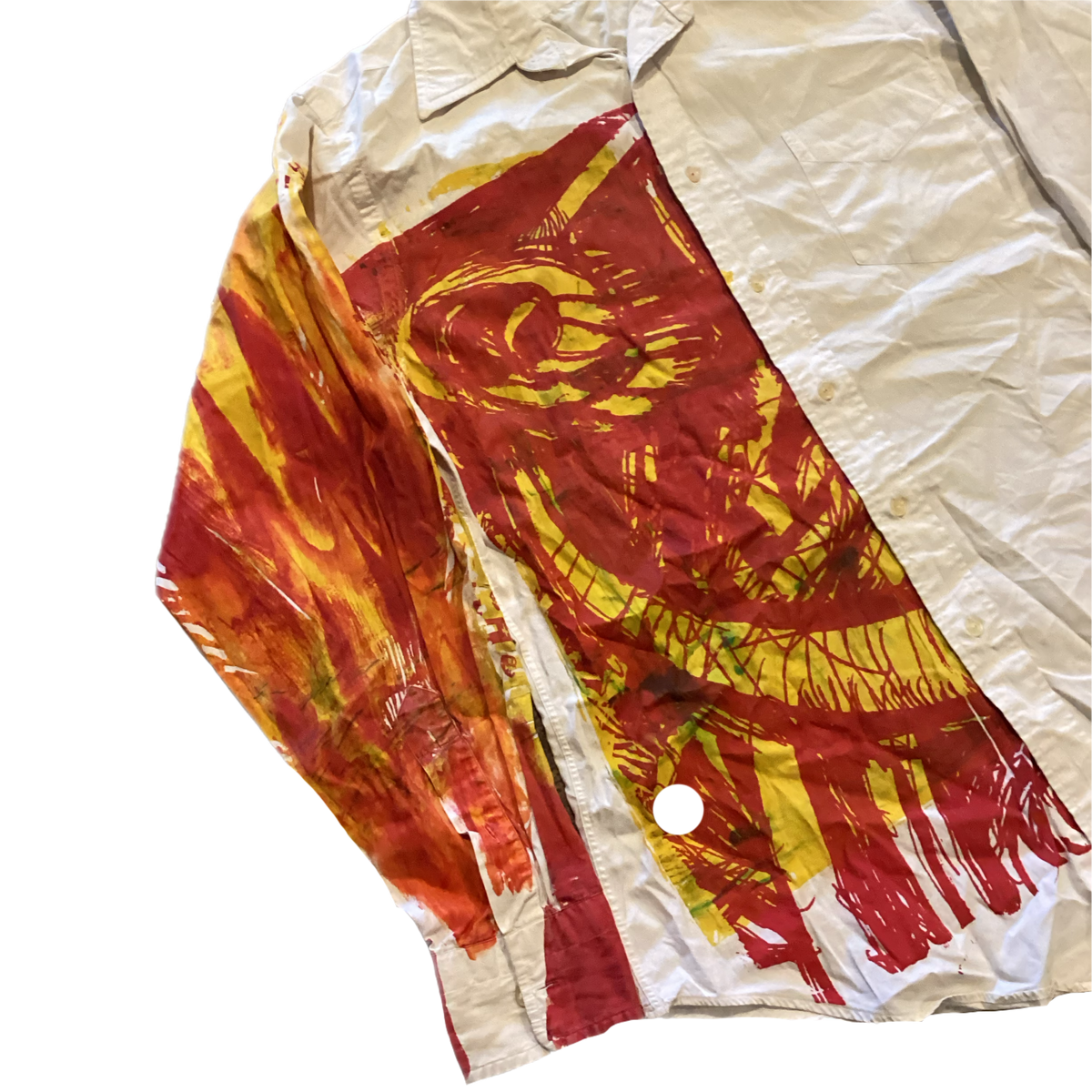 Vintage Michael Roman "Hand Screened" Desperately Seeking Susan Button Up Shirt