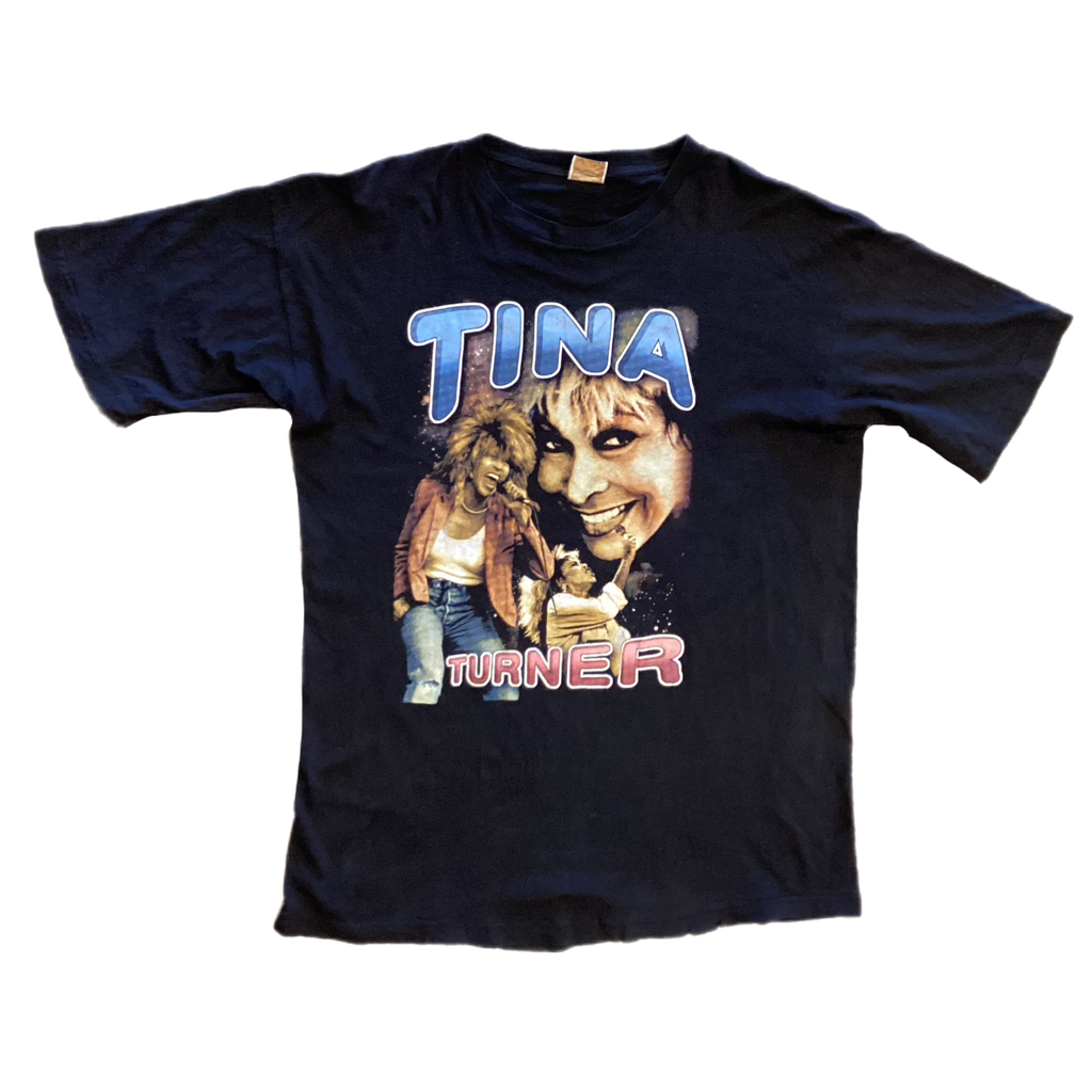 2414 ビンテージ　90s Tina Turner ツアーTシャツ　紺 2414 ビンテージ 90s Tina Turner ツアーTシャツ 紺