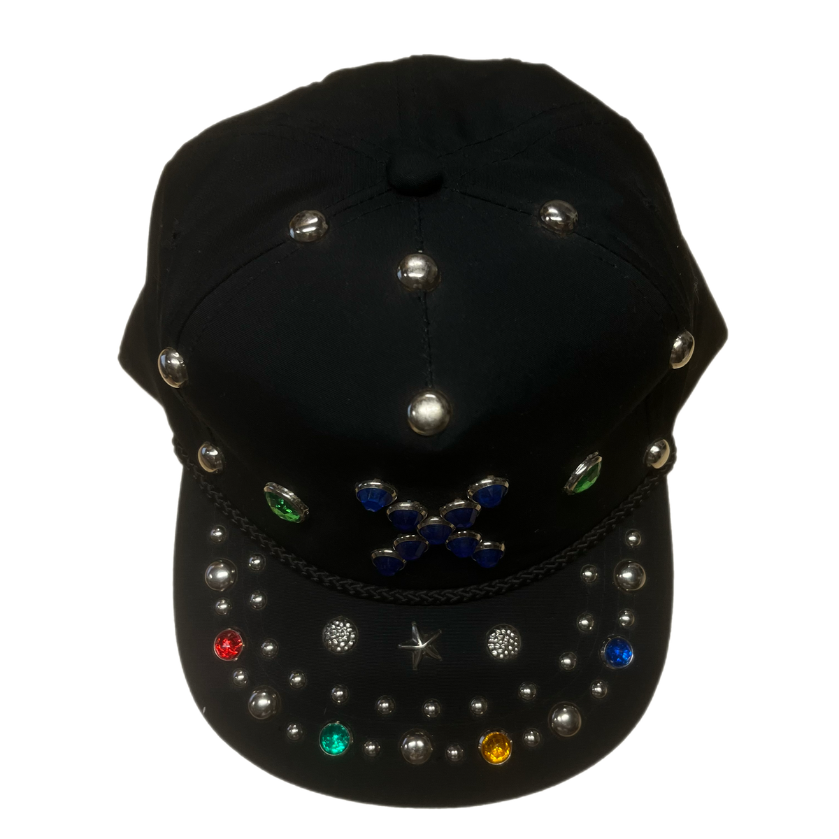 Vintage Studded &quot;X&quot; Snapback Hat