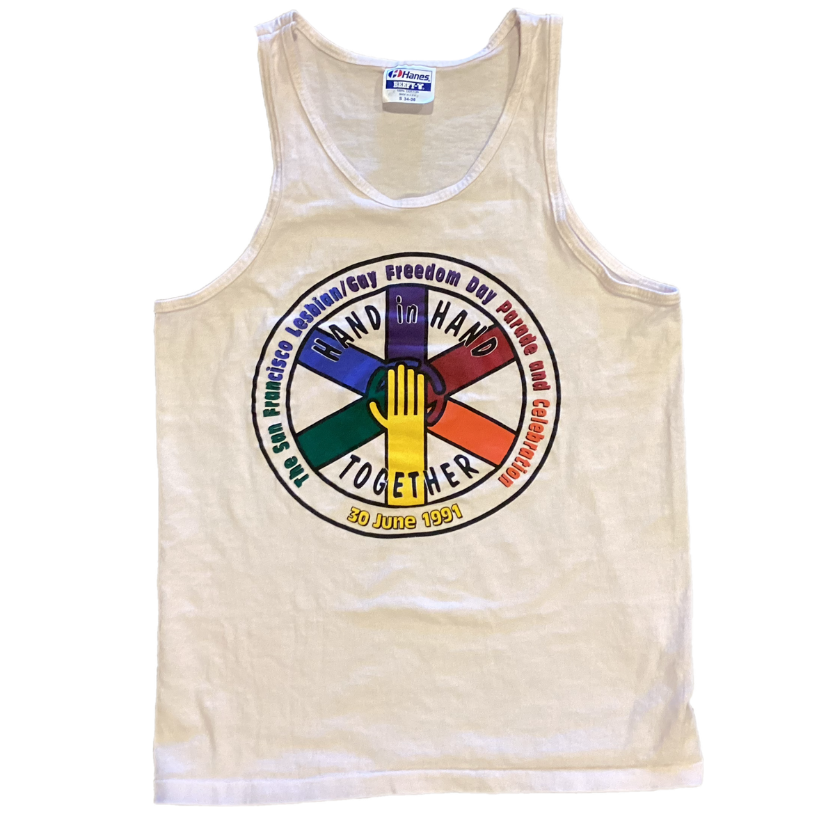 Vintage SF Gay And Lesbian &quot;Freedom Day Parade&quot; &#39;91 Tank Top