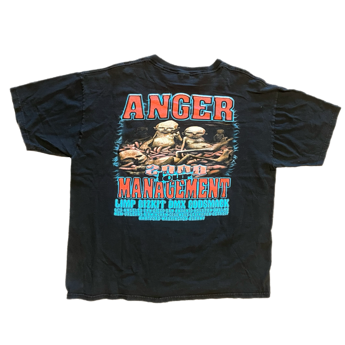 Vintage Limp Bizkit DMX Godsmack &quot;Anger Management&quot; Tour T-Shirt