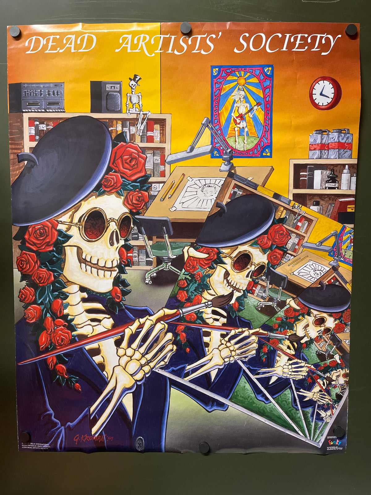 Vintage Dead Artists Society “Gary Kroman” ‘91 Poster
