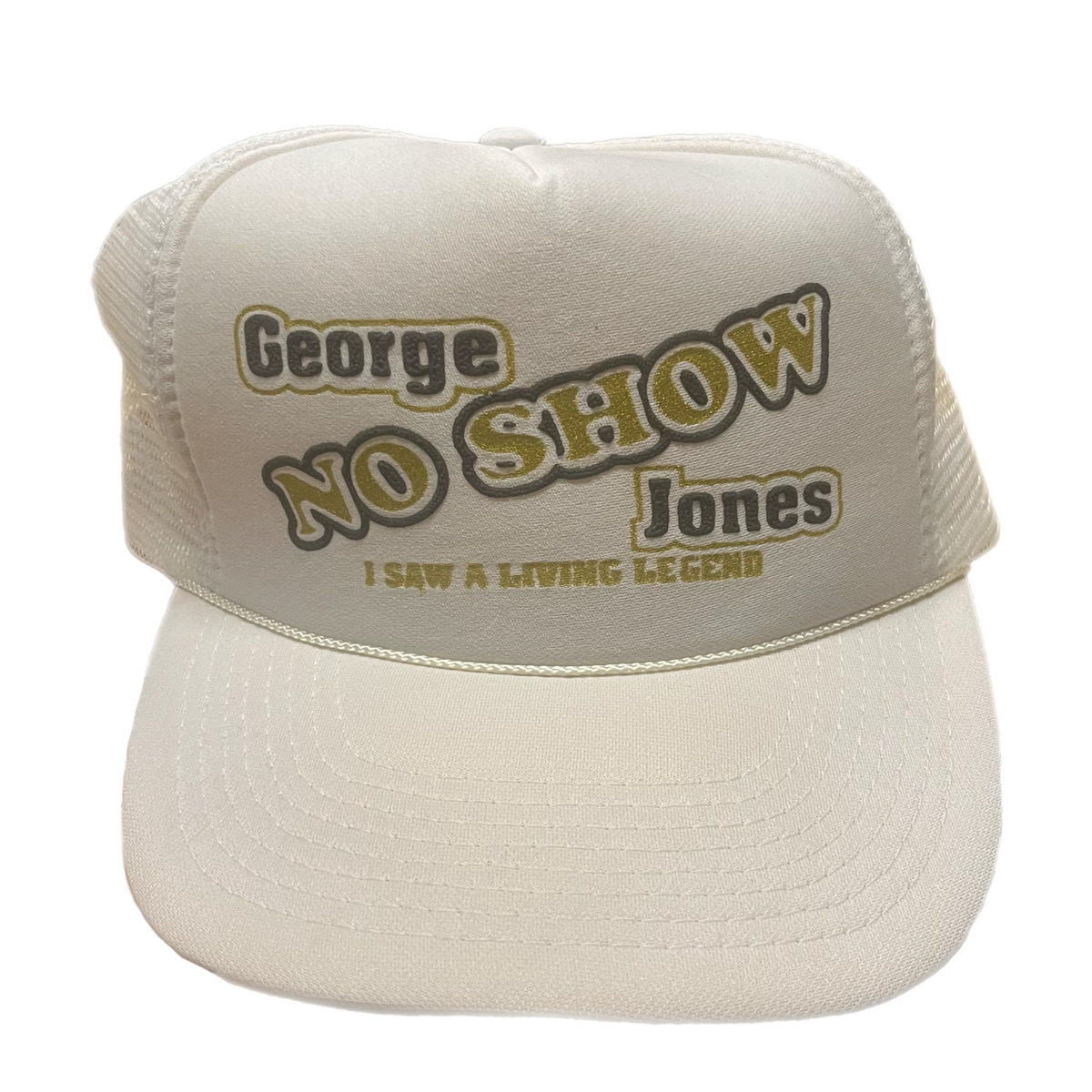 Vintage George Jones &quot;Living Legend&quot; Puffy Ink Trucker Hat