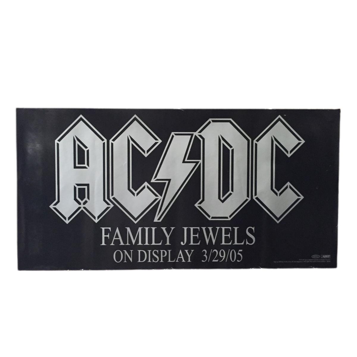 Vintage AC/DC &quot;Family Jewels&quot; Promotional Poster