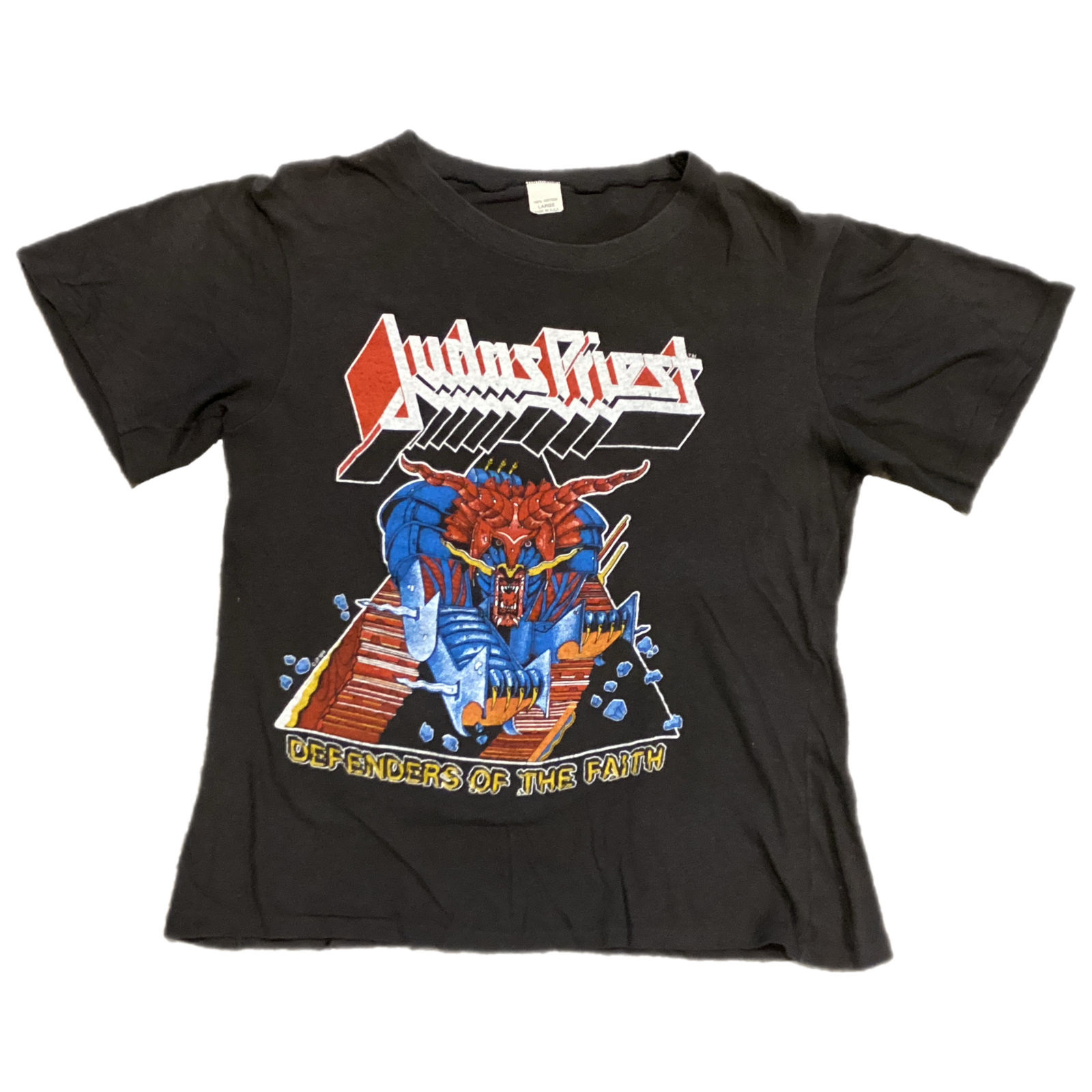 Vintage Judas Priest "Defenders Of The Faith" Defenders Tour '84 T-Shirt - jointcustodydc