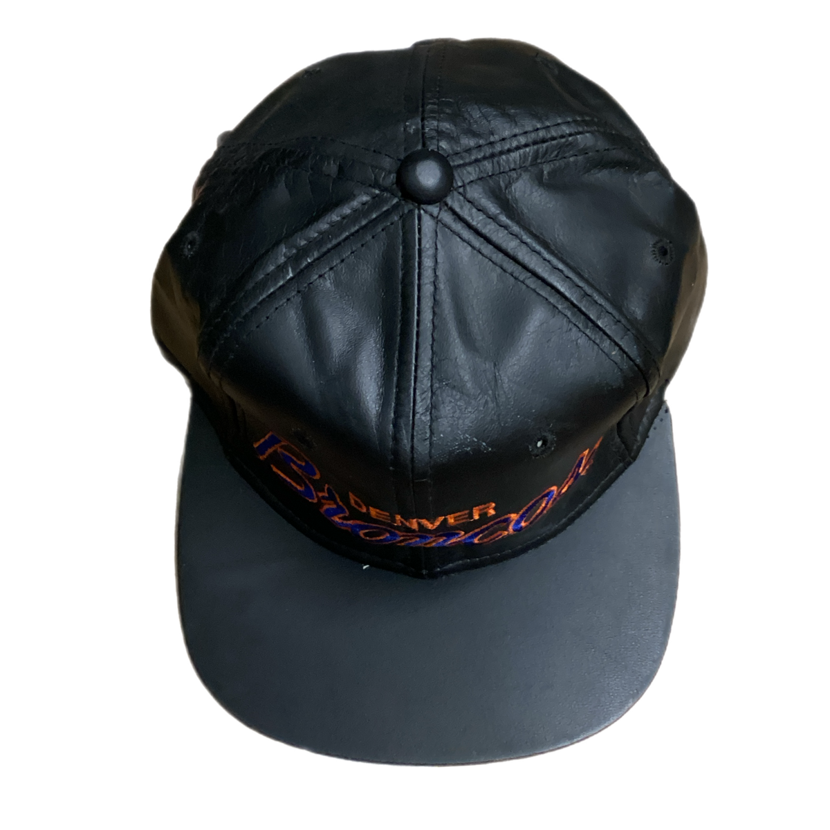 Vintage Denver Bronces "Sports Specialties" Leather Strapback Hat - jointcustodydc