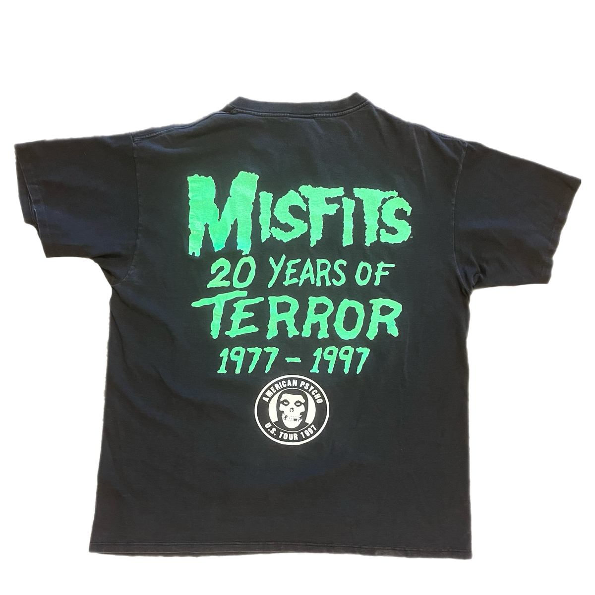 Vintage Misfits &quot;American Psycho&quot; Souls Ablaze *GLOW IN THE DARK* Tour T-Shirt