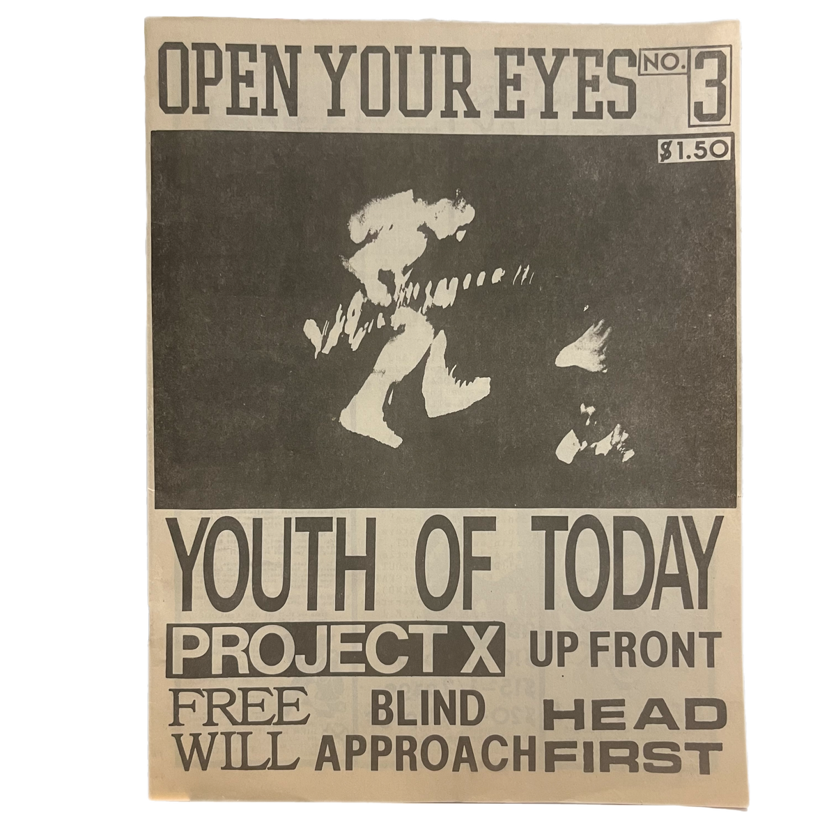 Vintage Open Your Eyes &quot;Issue 3&quot; Youth Of Today Project X Fanzine