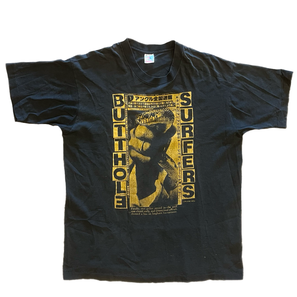 BUTTHOLE SURFERS Tシャツ　Black rubberwear Vintage Butthole Surfers 