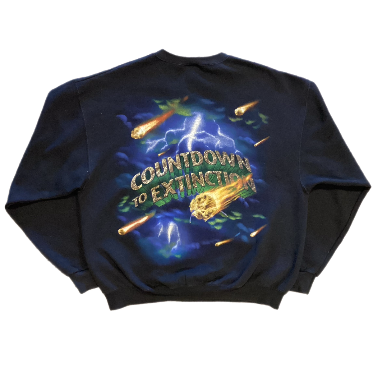 Vintage Disney Animal Kingdom &quot;Countdown To Extinction&quot; Crewneck Sweatshirt