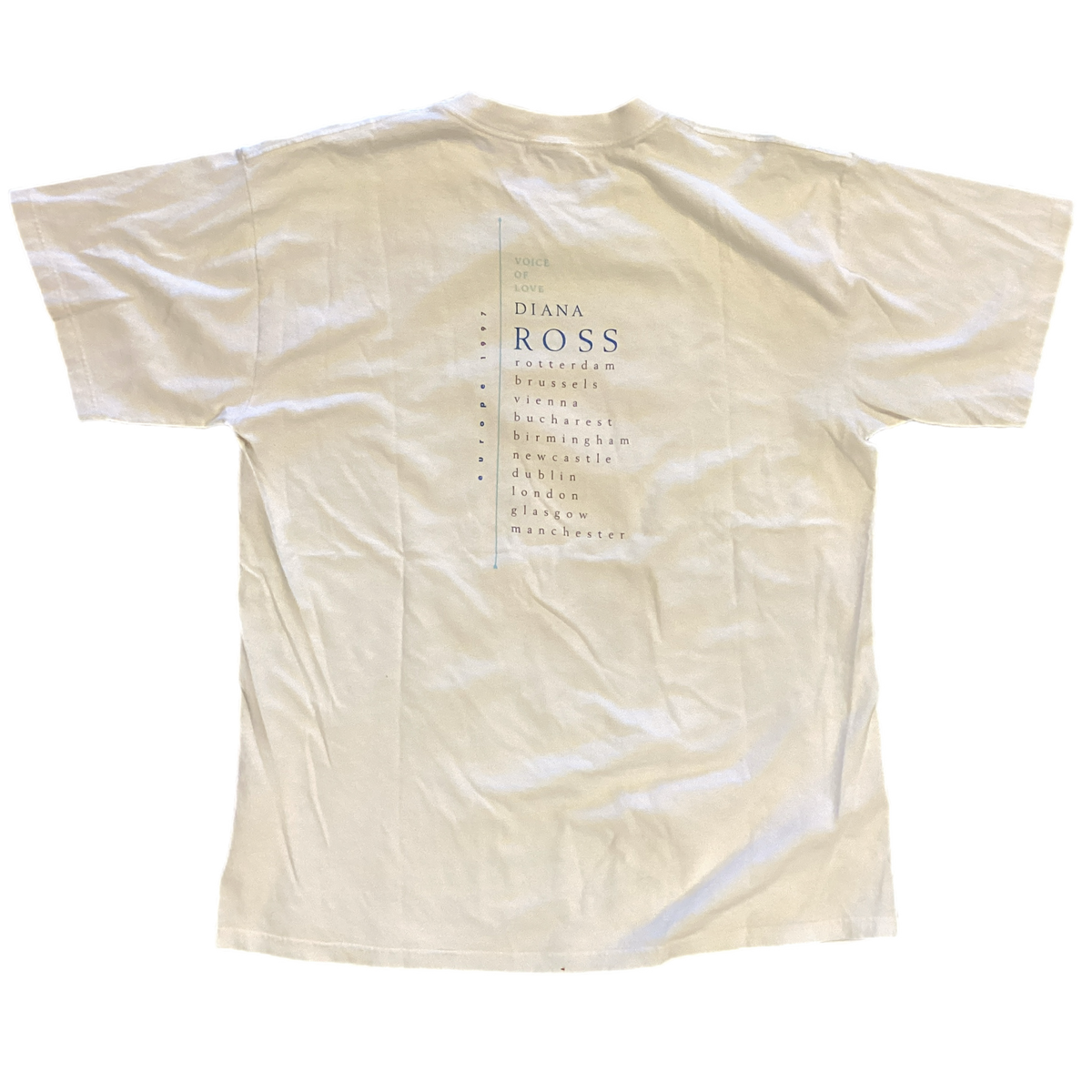 Vintage Diana Ross "Voice Of Love" Europe Tour '97 T-Shirt