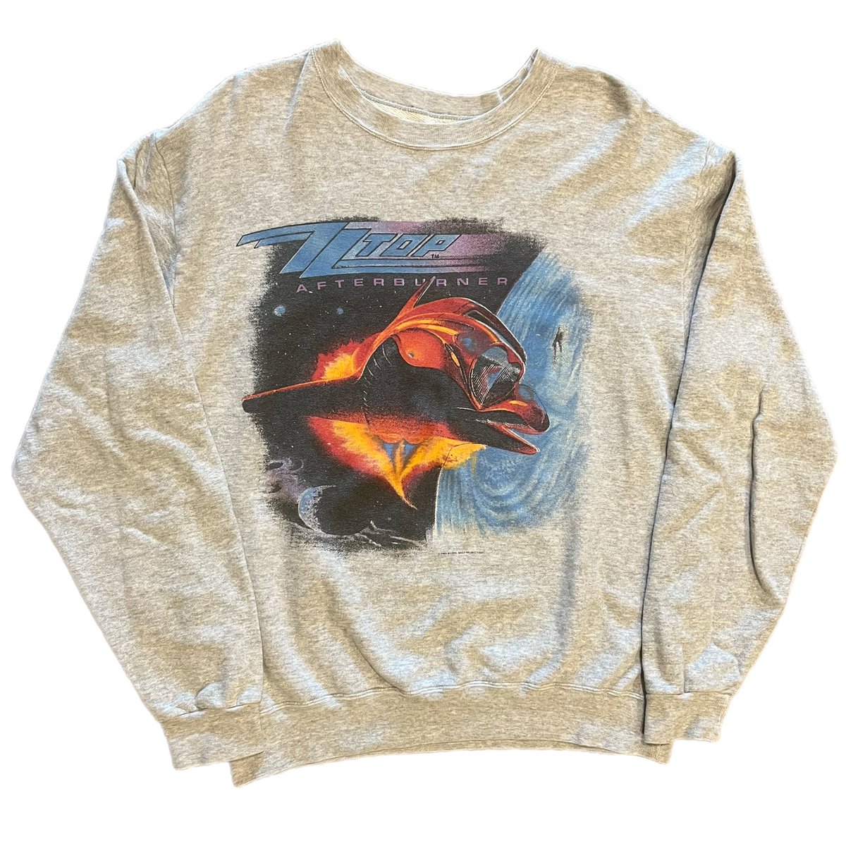 Vintage ZZ Top &quot;Afterburner&quot; Japan &#39;87  Tour Crewneck Sweatshirt