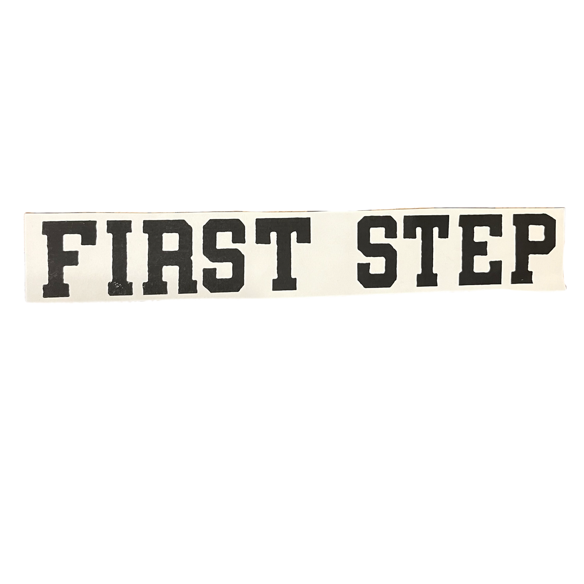 Vintage First Step &quot;Bellingham, WA&quot; Straight Edge Mactac Sticker