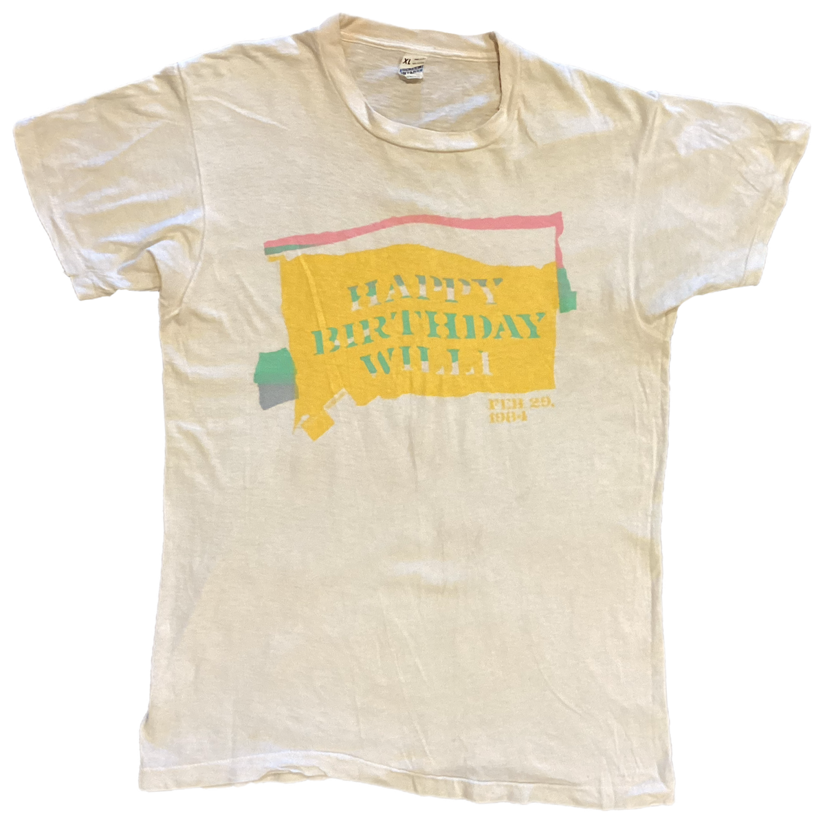 Vintage Willi Wear NYC &quot;Willi Smith&quot; Happy Birthday &#39;84 T-Shirt