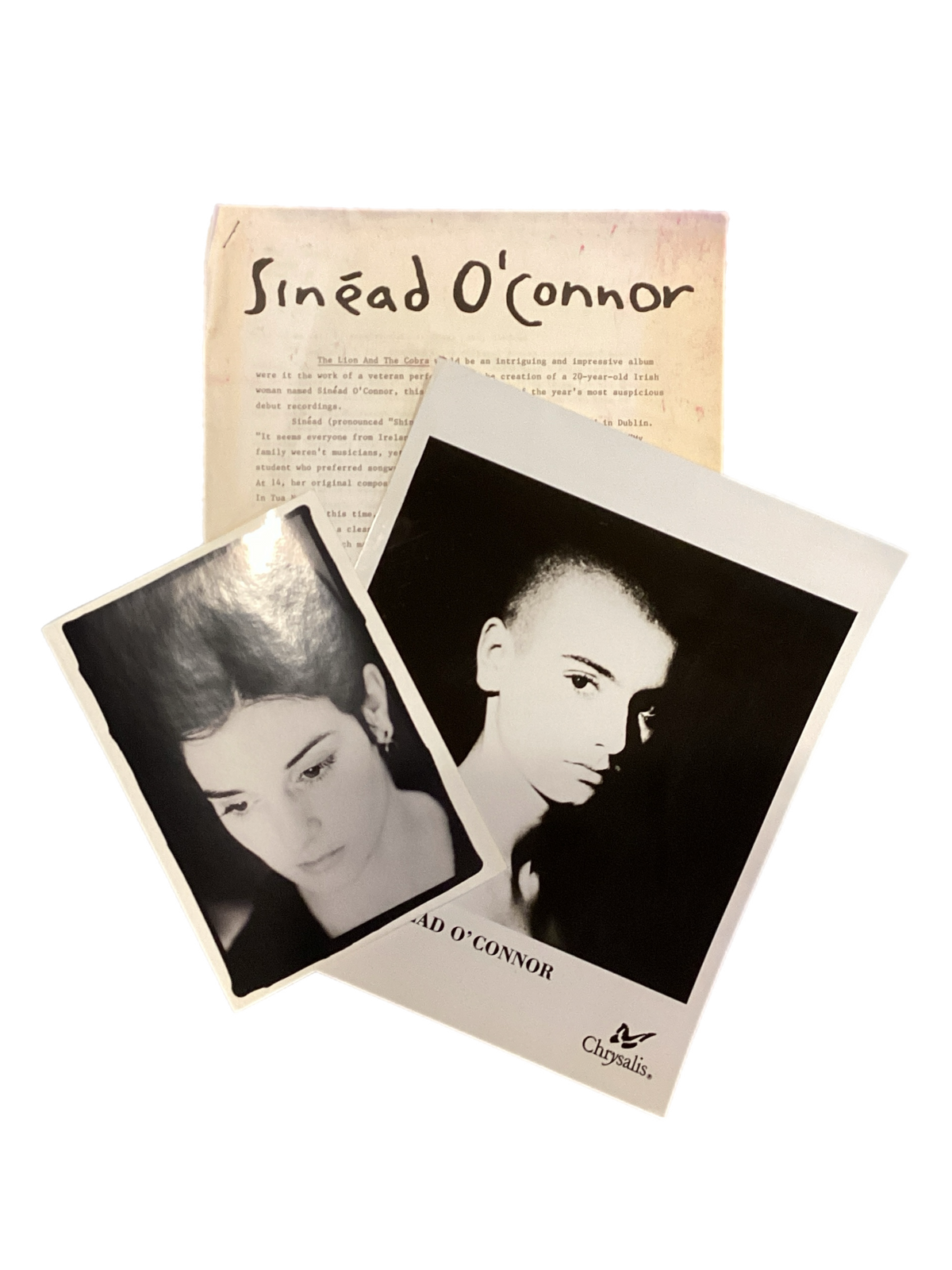 Vintage Sinead O'Connor "The Lion and the Cobra" Press Kit - jointcustodydc