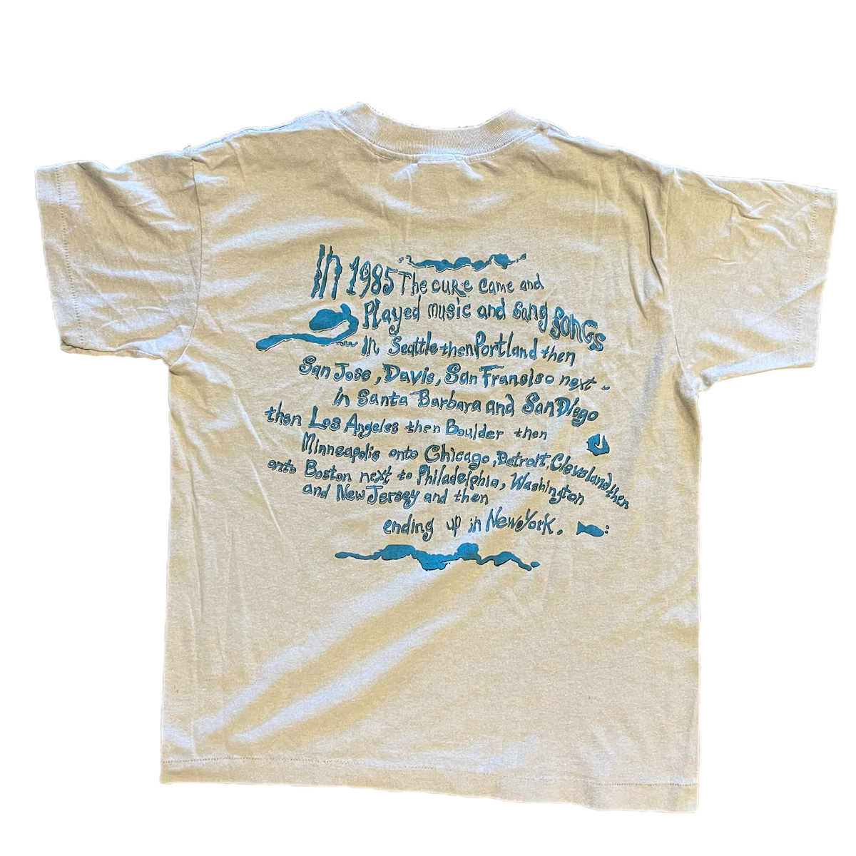Vintage The Cure &quot;Half An Octopus&quot; Tour T-Shirt